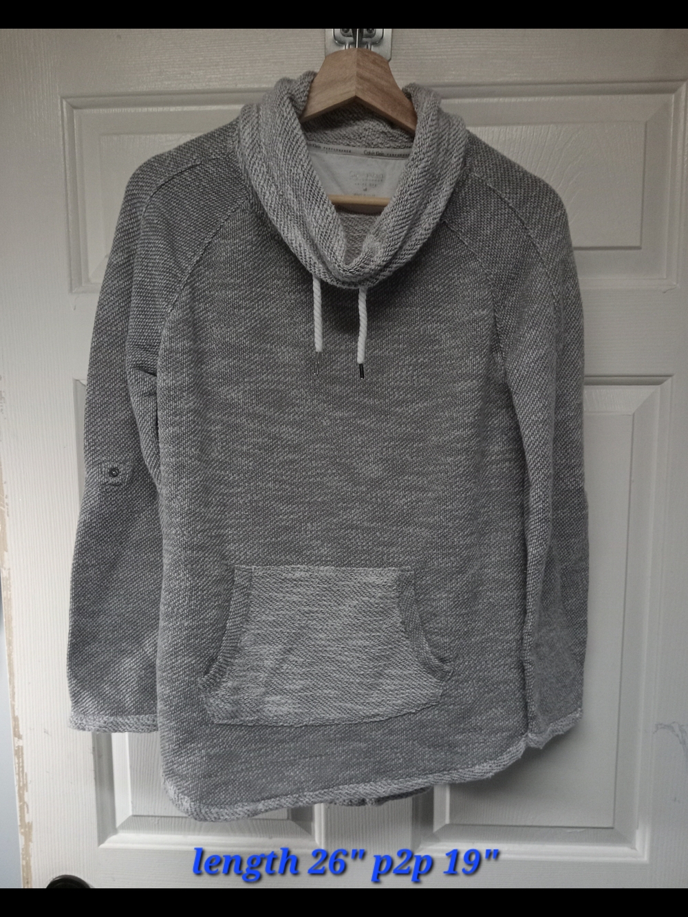 Calvin Klein Light Gray Textured Knit Top